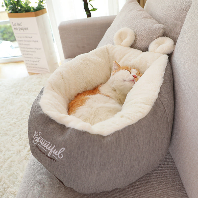 LuxeCloud Warming Pet Bed