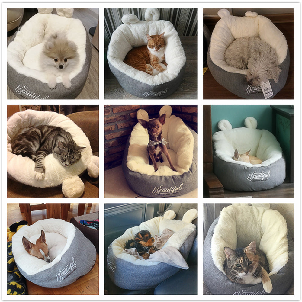LuxeCloud Warming Pet Bed